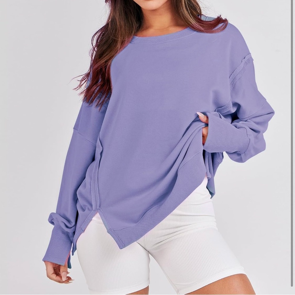Women's Purple Long Sleeve Top